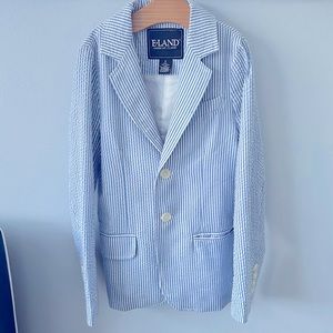 E-Land Seersucker Sportscoat boys size 8